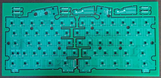 The front of the PCB