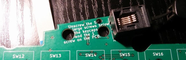 Repair instructions on the UHK PCB